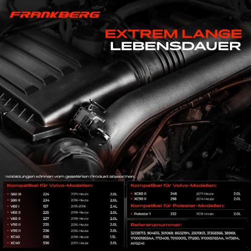Frankberg 1x Druckschalter Drucksensor Klimaanlage für Volvo S60 S90 V60 XC40 XC60 Polestar Bild Frankberg 1x Druckschalter Drucksensor Klimaanlage für Volvo S60 S90 V60 XC40 XC60 Polestar