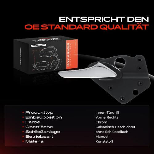 1x Türgriff Vorne Rechts innen für Mercedes-Benz Vito Bus W638 Vito Kasten V-Klasse 638/2 2.0L 1996-2003 Bild 1x Türgriff Vorne Rechts innen für Mercedes-Benz Vito Bus W638 Vito Kasten V-Klasse 638/2 2.0L 1996-2003