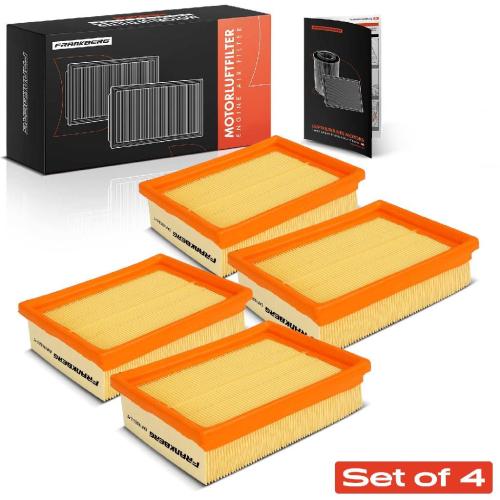 Frankberg 4x Luftfilter Filtereinsatz für VW Polo 6N2 6V5 Lupo 6E1 6X1 Seat Arosa 6H1 Caddy 1997-2005 Bild Frankberg 4x Luftfilter Filtereinsatz für VW Polo 6N2 6V5 Lupo 6E1 6X1 Seat Arosa 6H1 Caddy 1997-2005