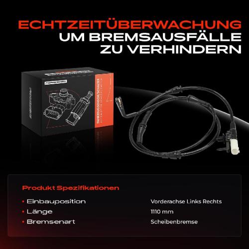 1x Warnkontakt Bremsbelagverschleiß Vorderachse für Jaguar F-Pace X761 Land Rover 5.0L Bild 1x Warnkontakt Bremsbelagverschleiß Vorderachse für Jaguar F-Pace X761 Land Rover 5.0L