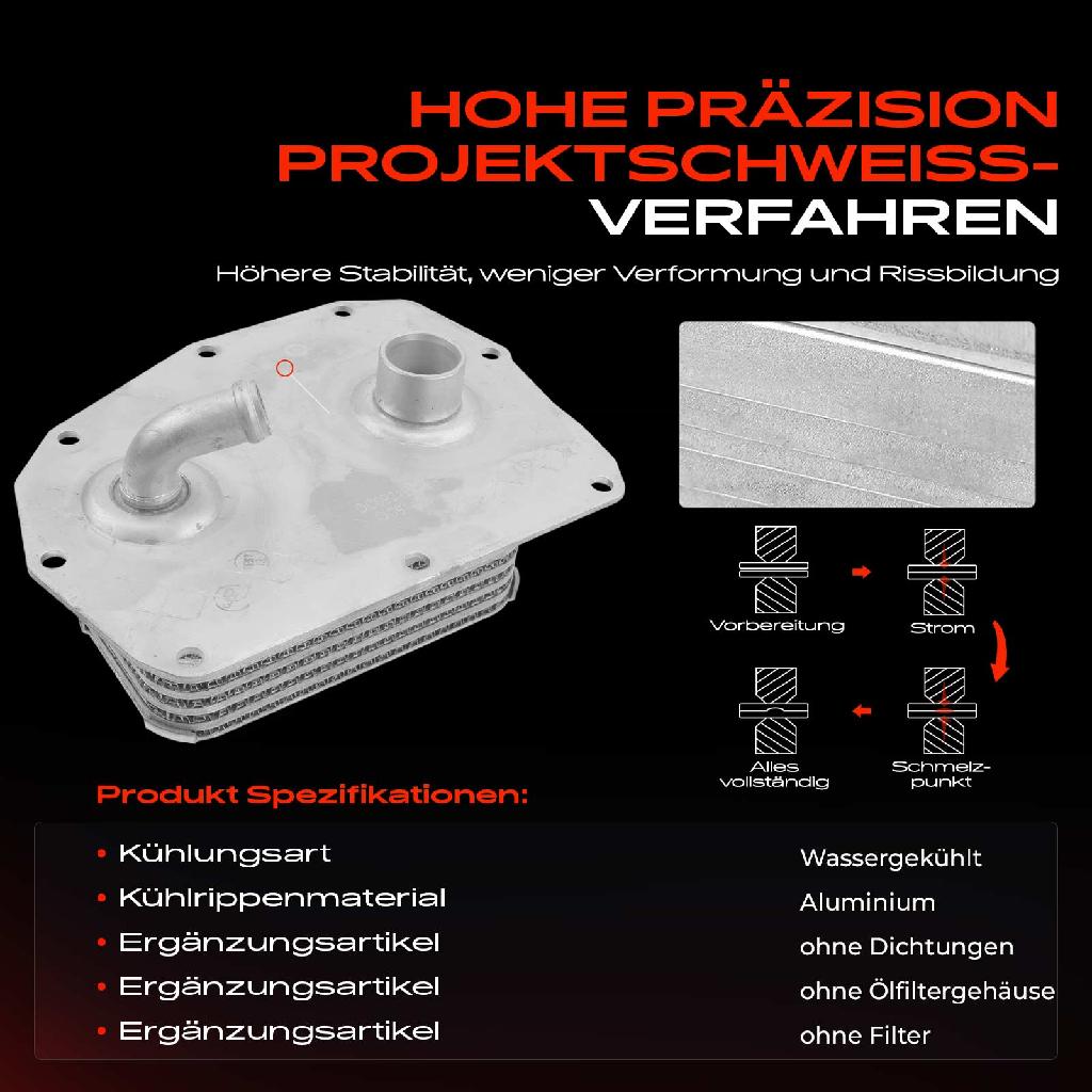 1x Ölkühler Motoröl für Mercedes-Benz W202 W124 W140 R129 Ssangyong Korando Musso