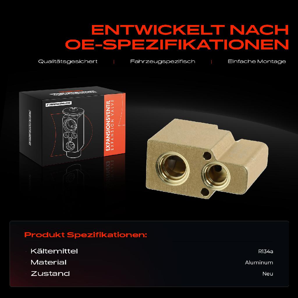 1x Expansionsventil Klimaanlage für VW Golf Polo Audi A3 8L1 TT Seat Skoda Renault