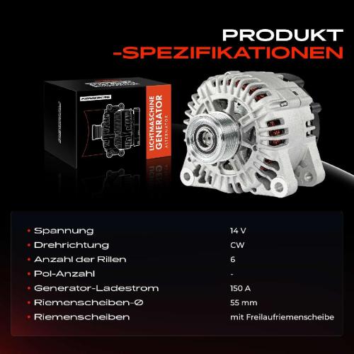 1x Lichtmaschine Generator für Citroën C5 Jumper Fiat Peugeot Opel Alfa Romeo Bild 1x Lichtmaschine Generator für Citroën C5 Jumper Fiat Peugeot Opel Alfa Romeo