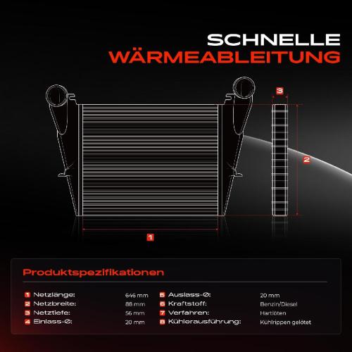 1x Ladeluftkühler Turbokühler für VW Polo 6C Audi A1 8X Seat Ibiza 6J Skoda Fabia 1.2L 1.4L Bild 1x Ladeluftkühler Turbokühler für VW Polo 6C Audi A1 8X Seat Ibiza 6J Skoda Fabia 1.2L 1.4L