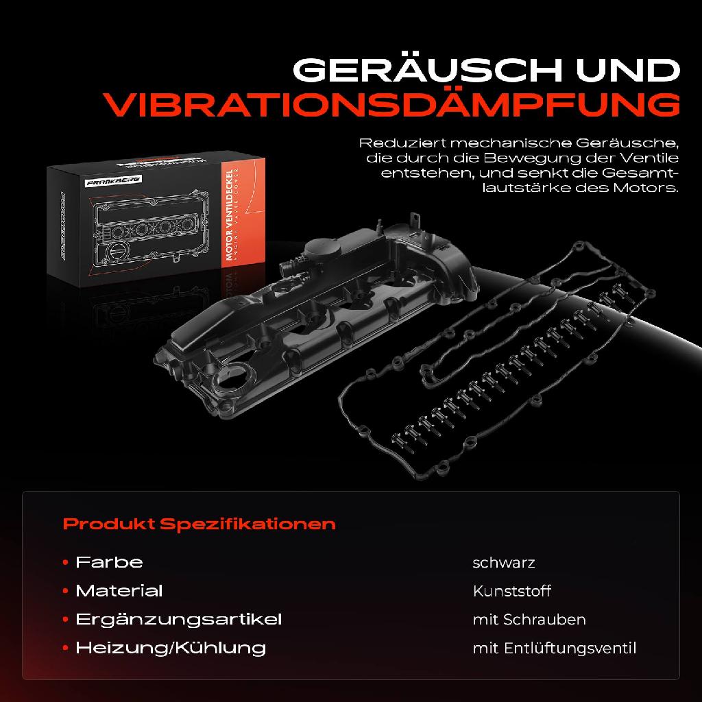 1x Ventildeckel Zylinderkopfhaube für Mercedes-Benz W204 W205 C204 C205 S204 W212 S212 B906