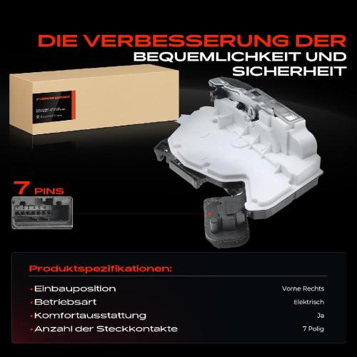 1x Türschloss Vorne Rechts für VW Golf Sportsvan VI VII Variant Polo Caddy Jetta Sharan Tiguan Allspace Bild 1x Türschloss Vorne Rechts für VW Golf Sportsvan VI VII Variant Polo Caddy Jetta Sharan Tiguan Allspace