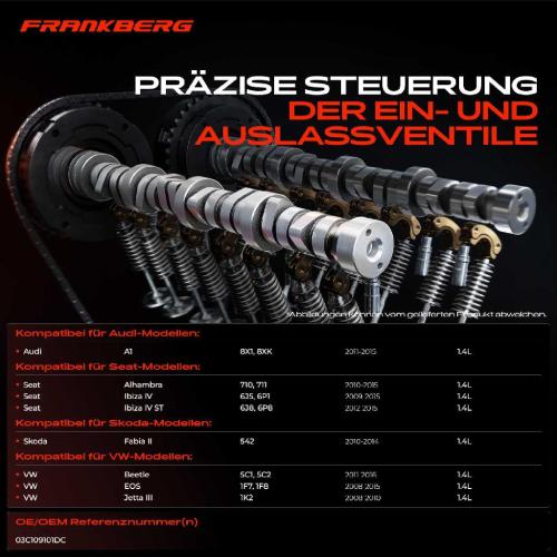1x Nockenwelle für VW Golf 5/6 Passat Audi A1 Seat Skoda 1.4L Bild 1x Nockenwelle für VW Golf 5/6 Passat Audi A1 Seat Skoda 1.4L