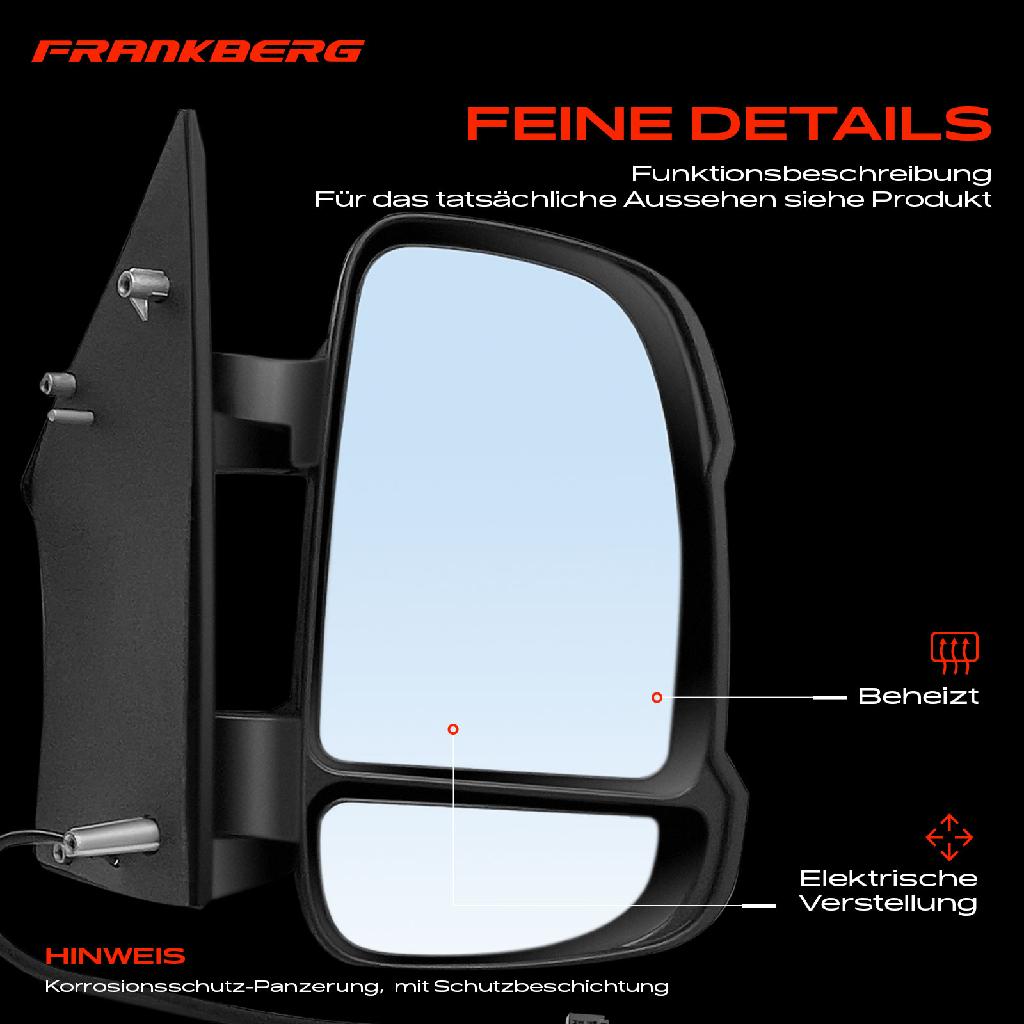 1x Außenspiegel Rechts für Citroën Jumper Fiat Ducato Peugeot Boxer 250 Bj ab 2006