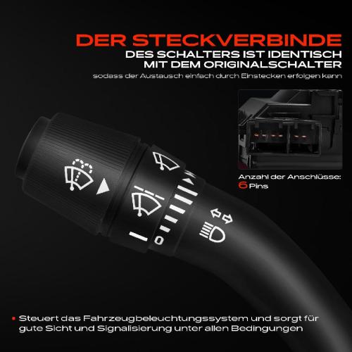 1x Kombischalter Lenkstockschalter für Toyota Hilux VII Pick-up N1 N2 N3 2007-2015 Bild 1x Kombischalter Lenkstockschalter für Toyota Hilux VII Pick-up N1 N2 N3 2007-2015
