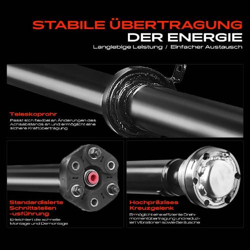 Frankberg 1x Kardanwelle Gelenkwelle Hinterachse für BMW X5 E53 3.0L 4.4L 2003-2006 Bild Frankberg 1x Kardanwelle Gelenkwelle Hinterachse für BMW X5 E53 3.0L 4.4L 2003-2006