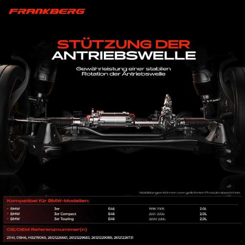 1x Lagerung Gelenkwelle Kardanwellenlager für BMW 3er E46 Compact Touring E46 Bild 1x Lagerung Gelenkwelle Kardanwellenlager für BMW 3er E46 Compact Touring E46