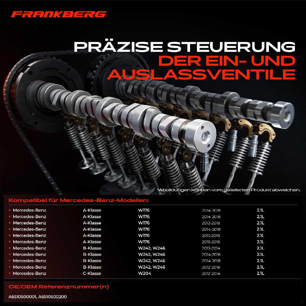 1x Nockenwelle für Mercedes-Benz A-Klasse W176 B-Klasse W242 W246 W204