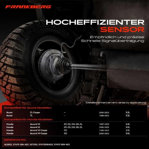 1x ABS Sensor Hinterachse rechts für Acura CL Coupe TL Honda Accord VI 3.2L 2.2L 3.0L 2.0L 1997-2003 Bild 1x ABS Sensor Hinterachse rechts für Acura CL Coupe TL Honda Accord VI 3.2L 2.2L 3.0L 2.0L 1997-2003