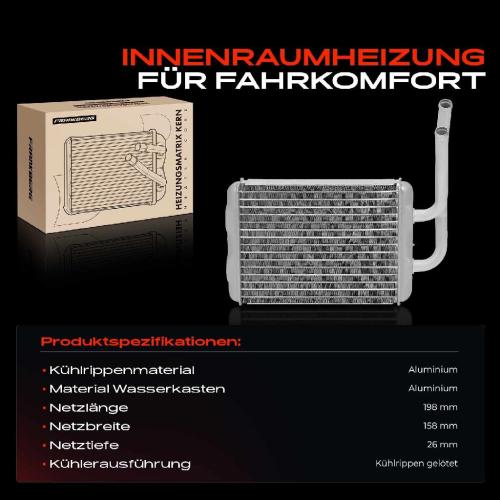 1x Wärmetauscher Innenraumheizung für Renault Twingo I C06 S06 1993-2012 1.2L Bild 1x Wärmetauscher Innenraumheizung für Renault Twingo I C06 S06 1993-2012 1.2L