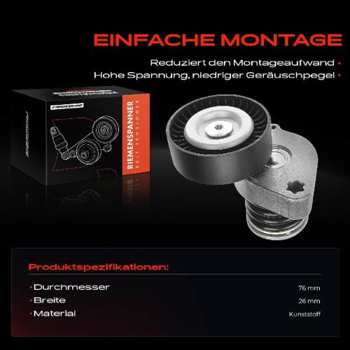 1x Spannrolle Riemenspanner für Mercedes-Benz C E Klasse W203 W204 W211 C209 Sprinter Bild 1x Spannrolle Riemenspanner für Mercedes-Benz C E Klasse W203 W204 W211 C209 Sprinter