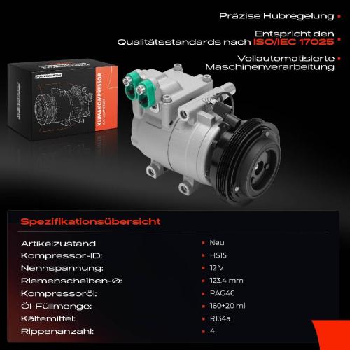 1x Klimakompressor für Hyundai Coupe GK Elantra XD Santa Fé I SM 1.6L-2.7L Bild 1x Klimakompressor für Hyundai Coupe GK Elantra XD Santa Fé I SM 1.6L-2.7L