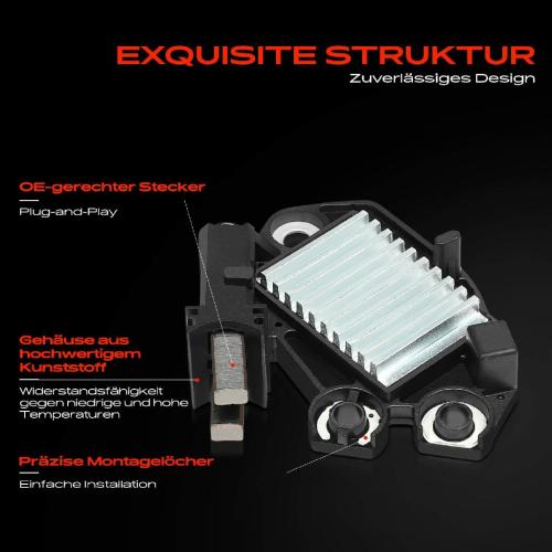 1x Lichtmaschinenregler Generatorregler für Mercedes-Benz W169 Ford B-Max Focus 3 Bild 1x Lichtmaschinenregler Generatorregler für Mercedes-Benz W169 Ford B-Max Focus 3