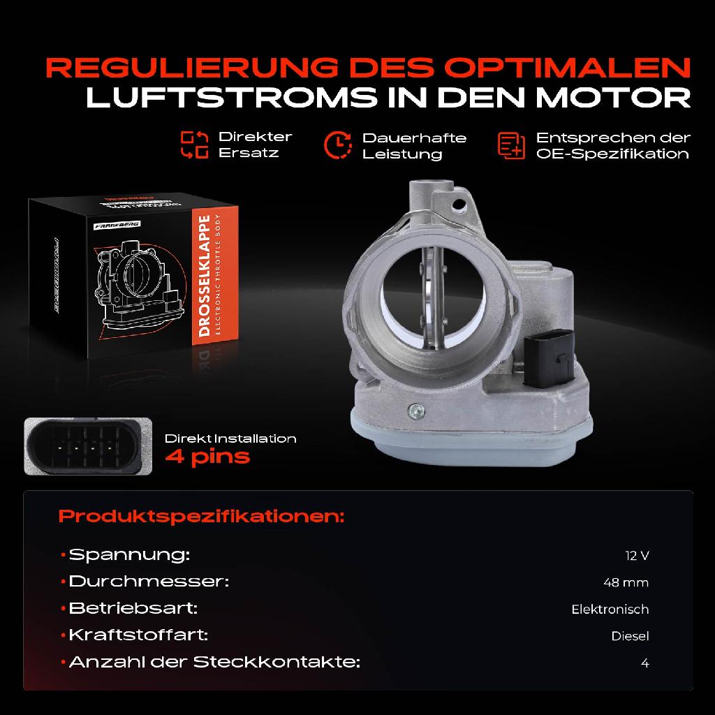 1x Drosselklappe Drosselklappenstutzen für VW Golf IV V Passat Audi A3 Seat Skoda