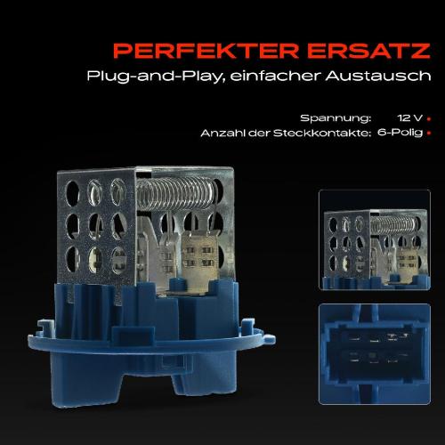1x Widerstand Vorwiderstand Gebläsemotor für VW Crafter 30-35 30-50 2E Mercedes-Benz Sprinter 3,5-T 4,6-T Bild 1x Widerstand Vorwiderstand Gebläsemotor für VW Crafter 30-35 30-50 2E Mercedes-Benz Sprinter 3,5-T 4,6-T
