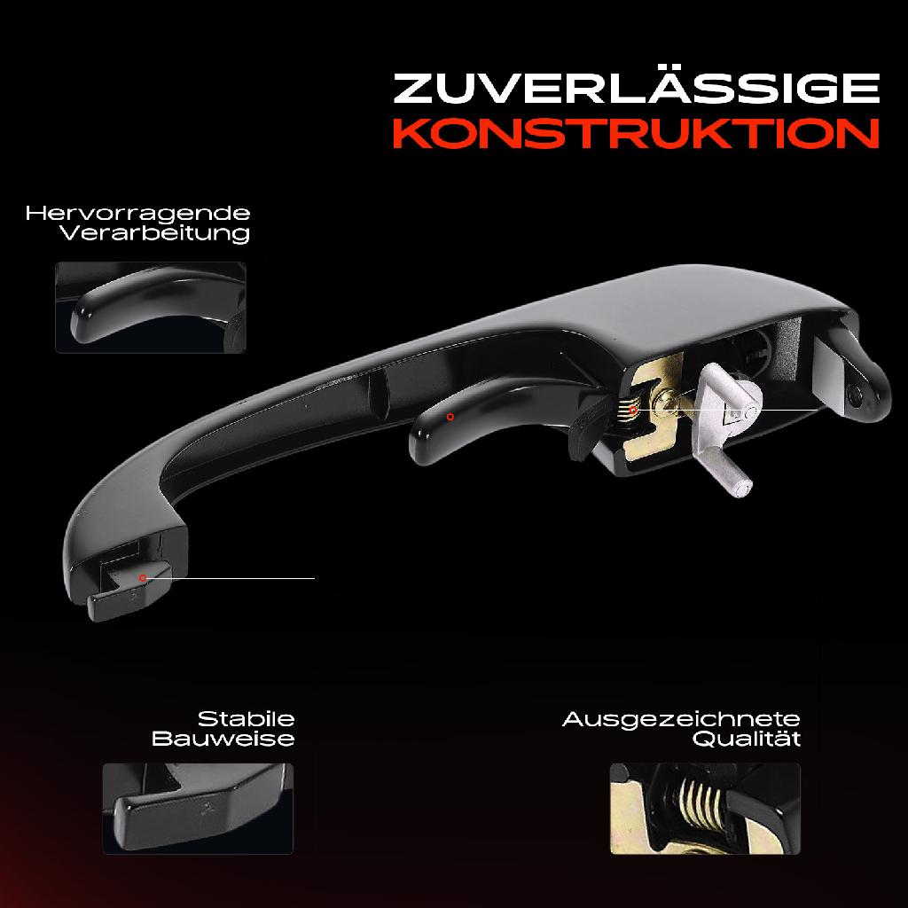 1x Türgriff Vorne außen für VW Transporter III Bus Kasten Pritsche/Fahrgestell 1.6L 1.7L 1979-1992