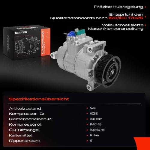 1x Klimakompressor für VW Amarok 2H Multivan V Transporter V T5 7E 7H 2.0L Bild 1x Klimakompressor für VW Amarok 2H Multivan V Transporter V T5 7E 7H 2.0L