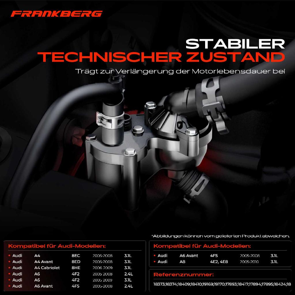 1x Thermostat Kühlmittel für Audi A4 8EC 8ED A6 4F2 4F5 A8 4E2 2004-2010