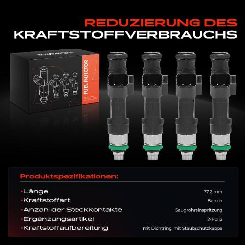 Frankberg 4x Einspritzventil Einspritzdüse für Mazda 3 5 6 MX-5 III 1.8L-2.3L Bj ab 2002 Bild Frankberg 4x Einspritzventil Einspritzdüse für Mazda 3 5 6 MX-5 III 1.8L-2.3L Bj ab 2002