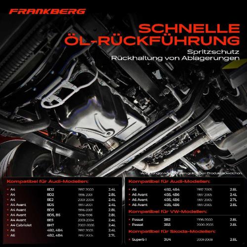 Frankberg 1x Ölwanne Motorölwanne für VW Passat 3B Audi A4 8D 8E A6 4B Skoda Superb I Bild Frankberg 1x Ölwanne Motorölwanne für VW Passat 3B Audi A4 8D 8E A6 4B Skoda Superb I
