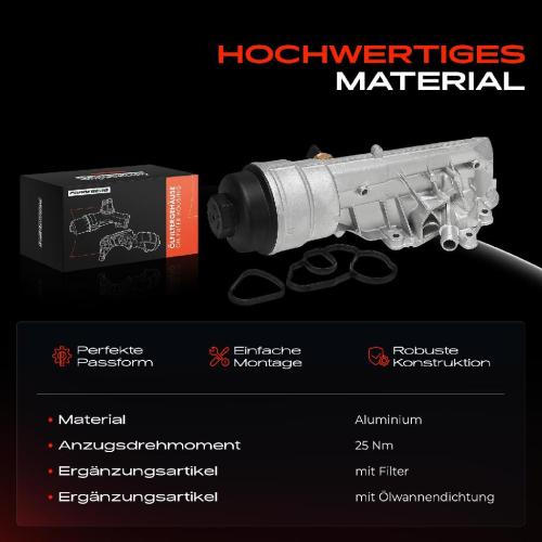 1x Ölfiltergehäuse für BMW 3er F30 316i F31 F80 1er F20 F21 114i 116i 118i 316i Bild 1x Ölfiltergehäuse für BMW 3er F30 316i F31 F80 1er F20 F21 114i 116i 118i 316i