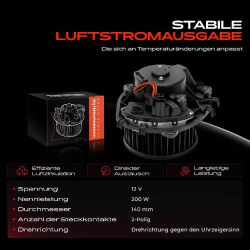 Frankberg 1x Gebläsemotor Innenraumgebläse für Mercedes-Benz X164 V251 W251 Bild Frankberg 1x Gebläsemotor Innenraumgebläse für Mercedes-Benz X164 V251 W251