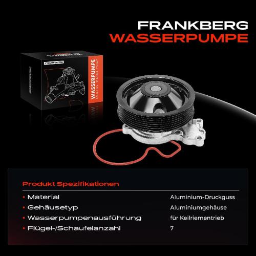 Frankberg 1x Wasserpumpe Kühlwasserpumpe für Honda CR-V V RT RW Civic X FC HR-V RU 1.5L Bild Frankberg 1x Wasserpumpe Kühlwasserpumpe für Honda CR-V V RT RW Civic X FC HR-V RU 1.5L