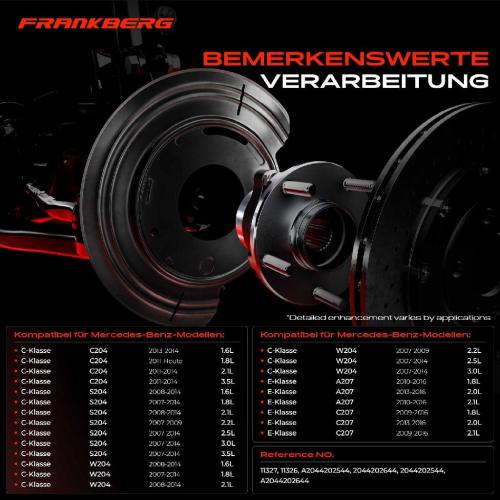 Frankberg 2x Ankerblech Bremsscheibe Vorderachse Beidseitig für Mercedes-Benz W204 C230 C204 C180 S204 Bild Frankberg 2x Ankerblech Bremsscheibe Vorderachse Beidseitig für Mercedes-Benz W204 C230 C204 C180 S204