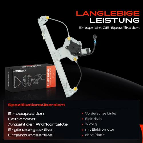 1x Fensterheber Vorne Links für Fiat Doblo Cargo 263 ab 2001 Bild 1x Fensterheber Vorne Links für Fiat Doblo Cargo 263 ab 2001