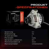 1x Lichtmaschine Generator für Mercedes-Benz C-Klasse S202 T-Model CLK E-Klasse