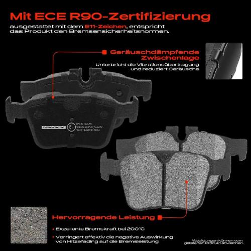 4x Bremsbeläge Hinterachse für Volvo C40 S60 III S90 II V60 Cross Country V90 Kombi XC40 XC60 XC90 Bild 4x Bremsbeläge Hinterachse für Volvo C40 S60 III S90 II V60 Cross Country V90 Kombi XC40 XC60 XC90