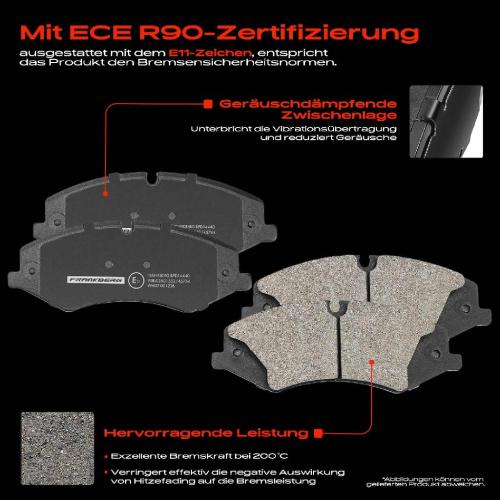 4x Bremsbeläge Vorderachse für Land Rover Discovery IV Van V Range III Sport 2009-2022 Bild 4x Bremsbeläge Vorderachse für Land Rover Discovery IV Van V Range III Sport 2009-2022