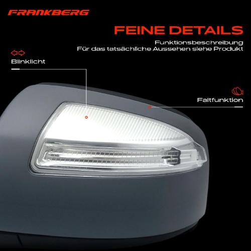 Frankberg 1x Außenspiegel Links für Mercedes-Benz Viano W639 Vito 2003-2014 Bild Frankberg 1x Außenspiegel Links für Mercedes-Benz Viano W639 Vito 2003-2014
