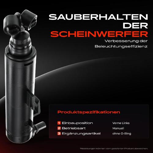 1x Scheinwerferreinigung Waschwasserdüse Vorne Links für Audi A8 4H2 4H8 4HC 4HL 2012-2014 Bild 1x Scheinwerferreinigung Waschwasserdüse Vorne Links für Audi A8 4H2 4H8 4HC 4HL 2012-2014