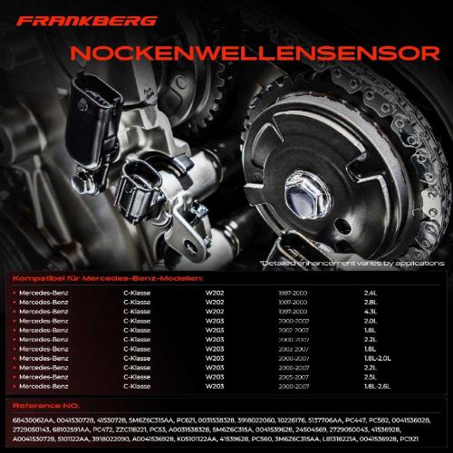1x Nockenwellenposition Sensor für Mercedes-Benz W203 W204 CL203 S202 S204 Bild 1x Nockenwellenposition Sensor für Mercedes-Benz W203 W204 CL203 S202 S204