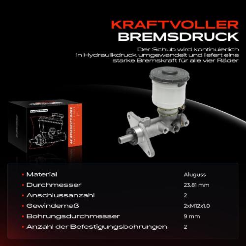 1x Hauptbremszylinder Bremszylinder für Honda Accord IV CB Prelude IV BB 1.8L-2.2L Bild 1x Hauptbremszylinder Bremszylinder für Honda Accord IV CB Prelude IV BB 1.8L-2.2L