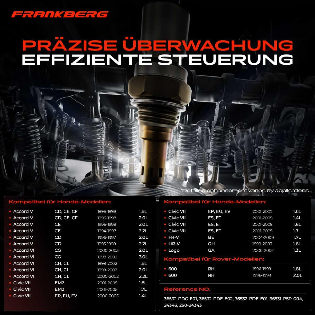 1x Lambdasonde Diagnosesonde Nach Katalysator für Honda Accord VI CF CG CH CK 1998-2003
