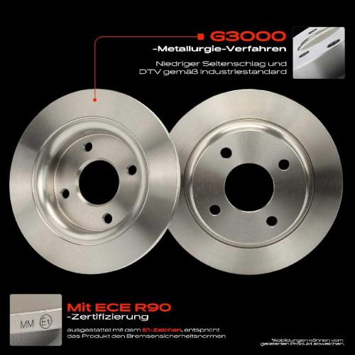 2x Bremsscheiben Vorderachse für VW Lupo 6E1 6X1 Audi A2 8Z0 1.2L 1999-2005 Bild 2x Bremsscheiben Vorderachse für VW Lupo 6E1 6X1 Audi A2 8Z0 1.2L 1999-2005