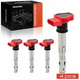 Frankberg 4x Zündmodul Zündspule für VW Touareg Audi A4 Avant Cabriolet A5 Sportback A6 Allroad A7 A8 Q5 Q7 R8 Spyder
