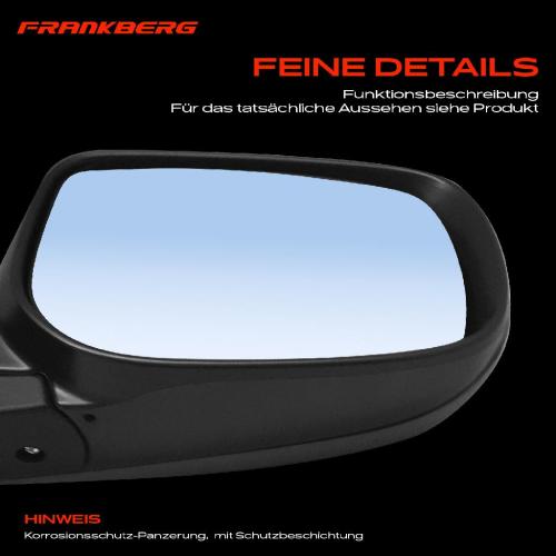 Frankberg 1x Außenspiegel Rechts für Toyota Yaris P9 1.0L 1.3L 1.4L 1.8L 2006-2012 Bild Frankberg 1x Außenspiegel Rechts für Toyota Yaris P9 1.0L 1.3L 1.4L 1.8L 2006-2012