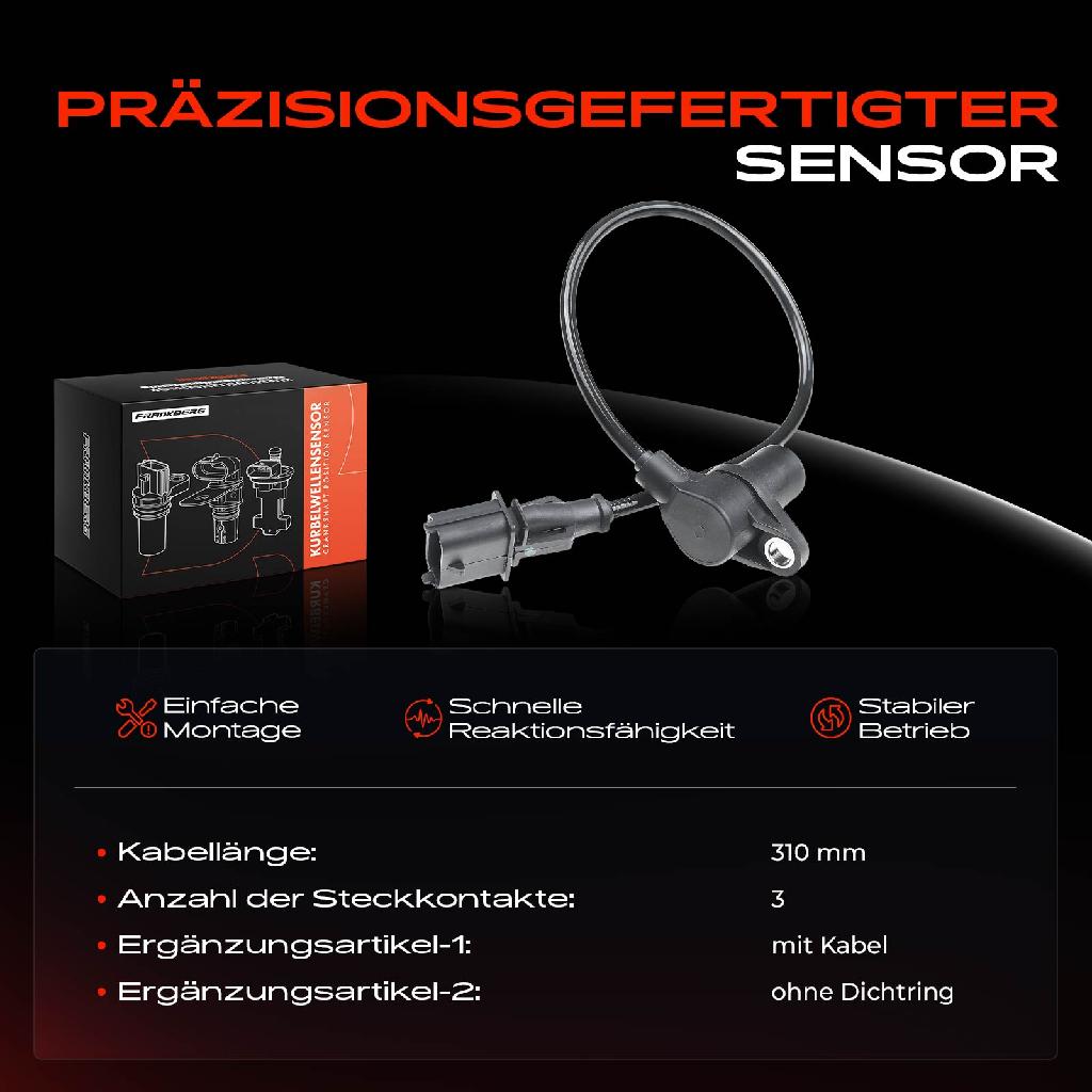 1x Kurbelwellensensor Impulsgeber für Nissan Micra II K11 1.0L 1.4L 2000-2002