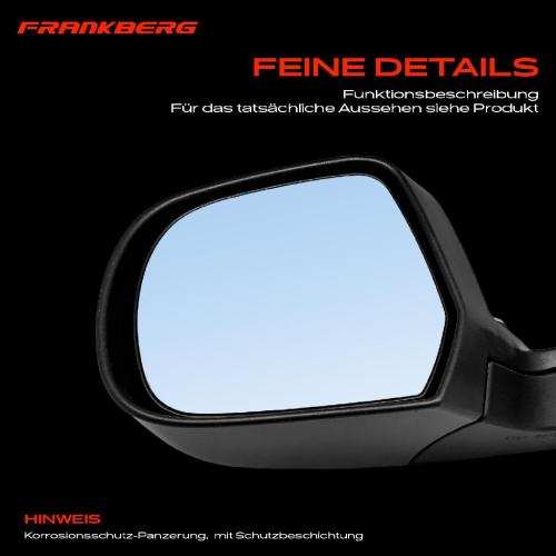 Frankberg 1x Außenspiegel Links für Dacia Duster Kasten HS 1.5L 1.6L 2010-2024 Bild Frankberg 1x Außenspiegel Links für Dacia Duster Kasten HS 1.5L 1.6L 2010-2024