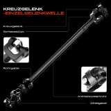 1x Kardanwelle Gelenkwelle Vorderachse für Mitsubishi Pajero III V6W V7W 3.5L 2000-2007