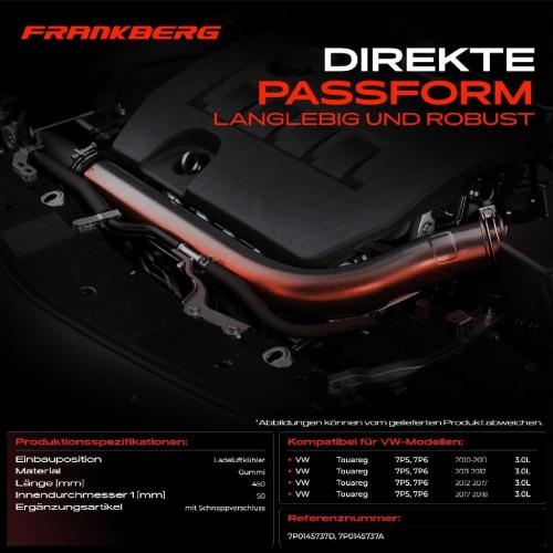 1x Kühlerschlauch Turboschlauch für VW Touareg 7P5 7P6 3.0L 2010-2018 Bild 1x Kühlerschlauch Turboschlauch für VW Touareg 7P5 7P6 3.0L 2010-2018