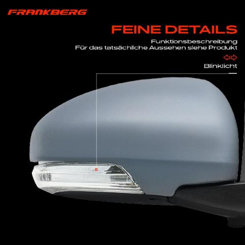 Frankberg 1x Außenspiegel Rechts für Toyota IQ J1 1.0L 1.3L 1.4L 2009-2015 Bild Frankberg 1x Außenspiegel Rechts für Toyota IQ J1 1.0L 1.3L 1.4L 2009-2015