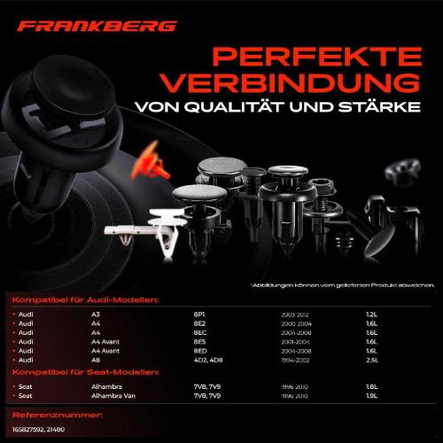 20x Befestigungsclips Schutzleiste für Audi A3 A4 A8 Seat Ibiza IV Sportcoupe Bild 20x Befestigungsclips Schutzleiste für Audi A3 A4 A8 Seat Ibiza IV Sportcoupe